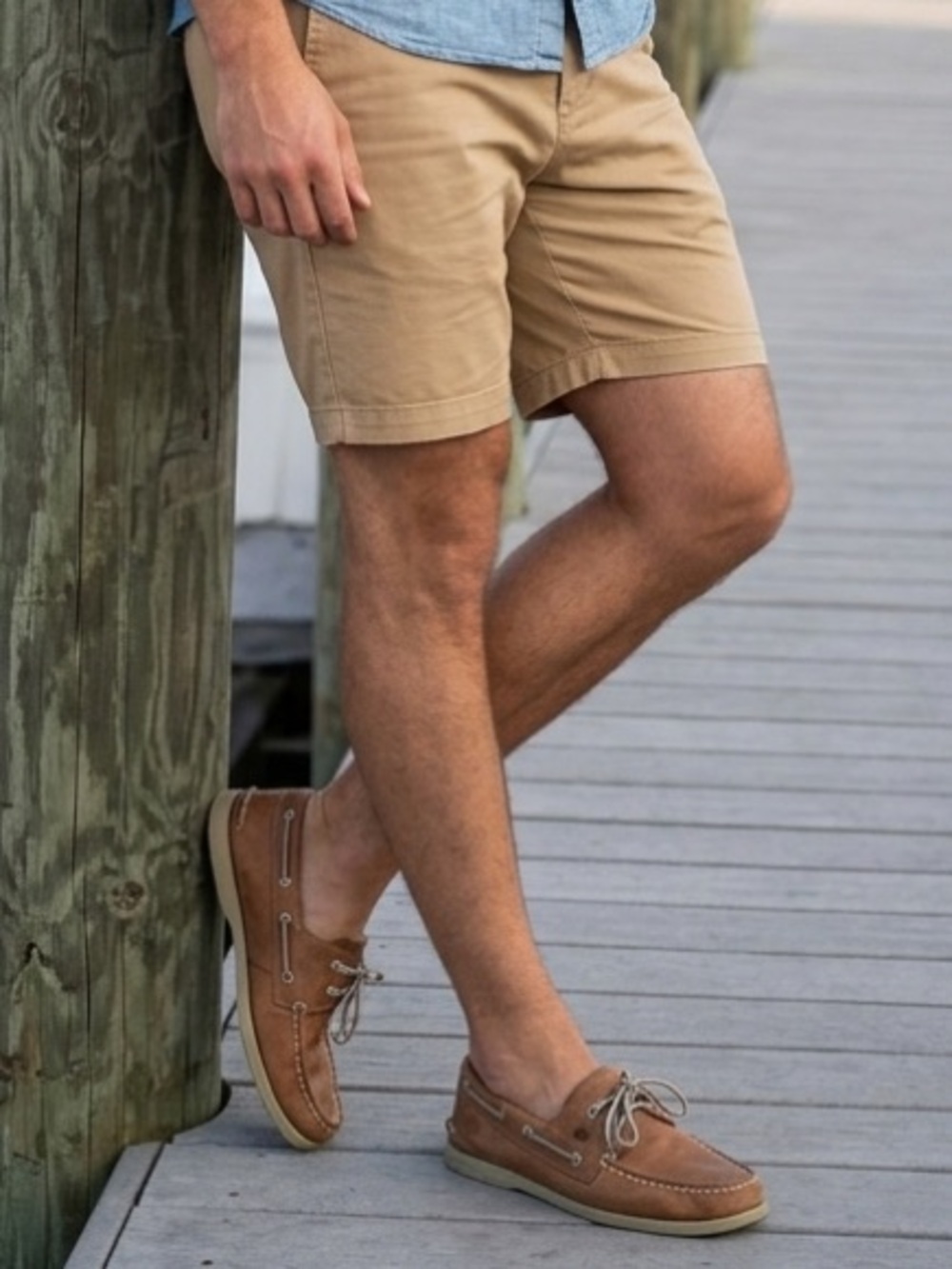 Sperry Chestnut Leather Boat Shoes for Men